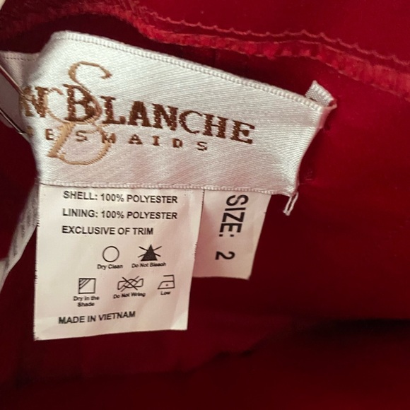 Saison Blanche Red Formal Cocktail Prom HOCO Party Dress Gown Sz 2 Big Bow Black - Picture 13 of 16